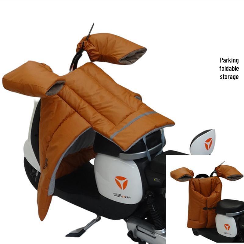 Electric Car & Motorcycle Winter Windshield Quilt - Thickened Velvet Leather