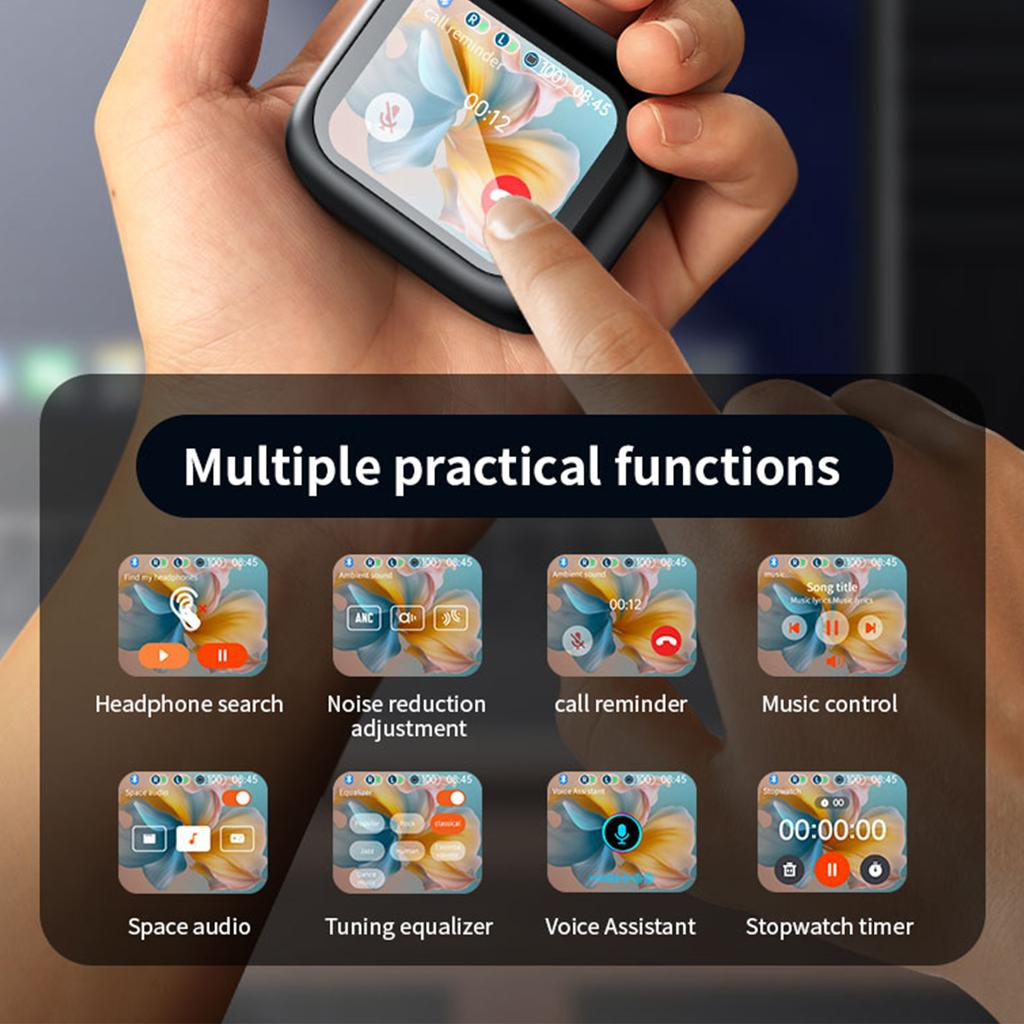 Full Color TouchScreen ANC Noise Canceling Headphones 134 Language Translation Headphones In-Ear Wireless Bluetooth Noise Canceling Headphones