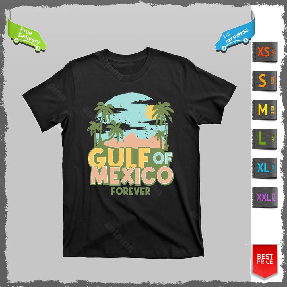 Gulf of Mexico Forever Palm Trees Sunset T-shirt