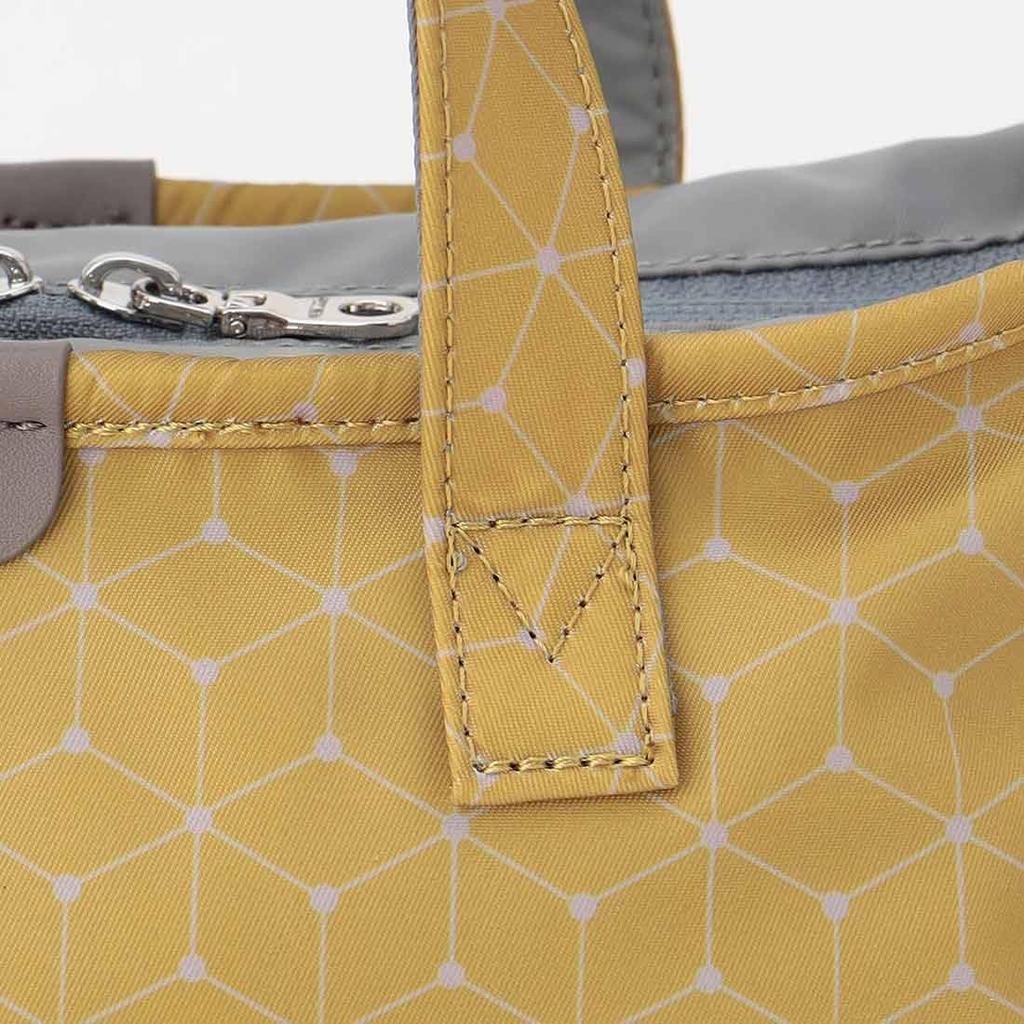 Shoulder Cubic X Point Tote and Shoulder S Yellow [Isaac] Bag, Dot, 2-way Bag, Size, (40)