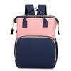 Versatile Outdoor Diaper Backpack with Portable Baby Bed