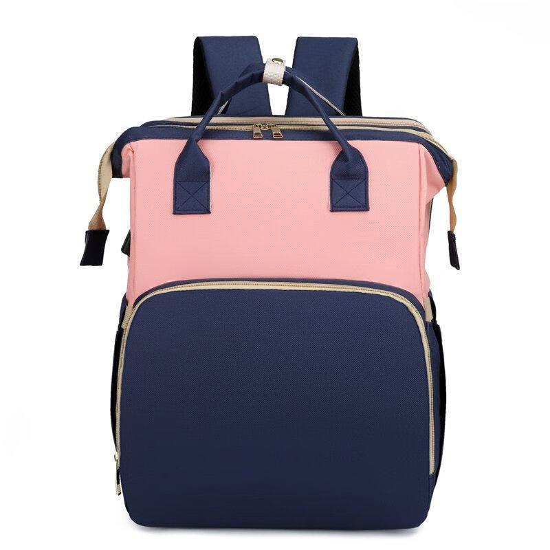 Versatile Outdoor Diaper Backpack with Portable Baby Bed