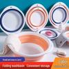 Portable Silicone Folding Basin for Dorm, Travel, and Outdoor Use