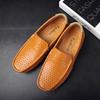 2025 Summer New Men's Fashion Large Casual Leather Shoes Breathable and Comfortable Driving Shoes Men's Shoes Zapatos De Hombre
