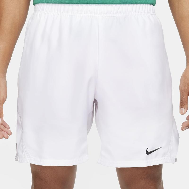 Nike Court Victory Solid Logo Elastic Waist Tennis Casual Shorts Men shorts White FD5380-100