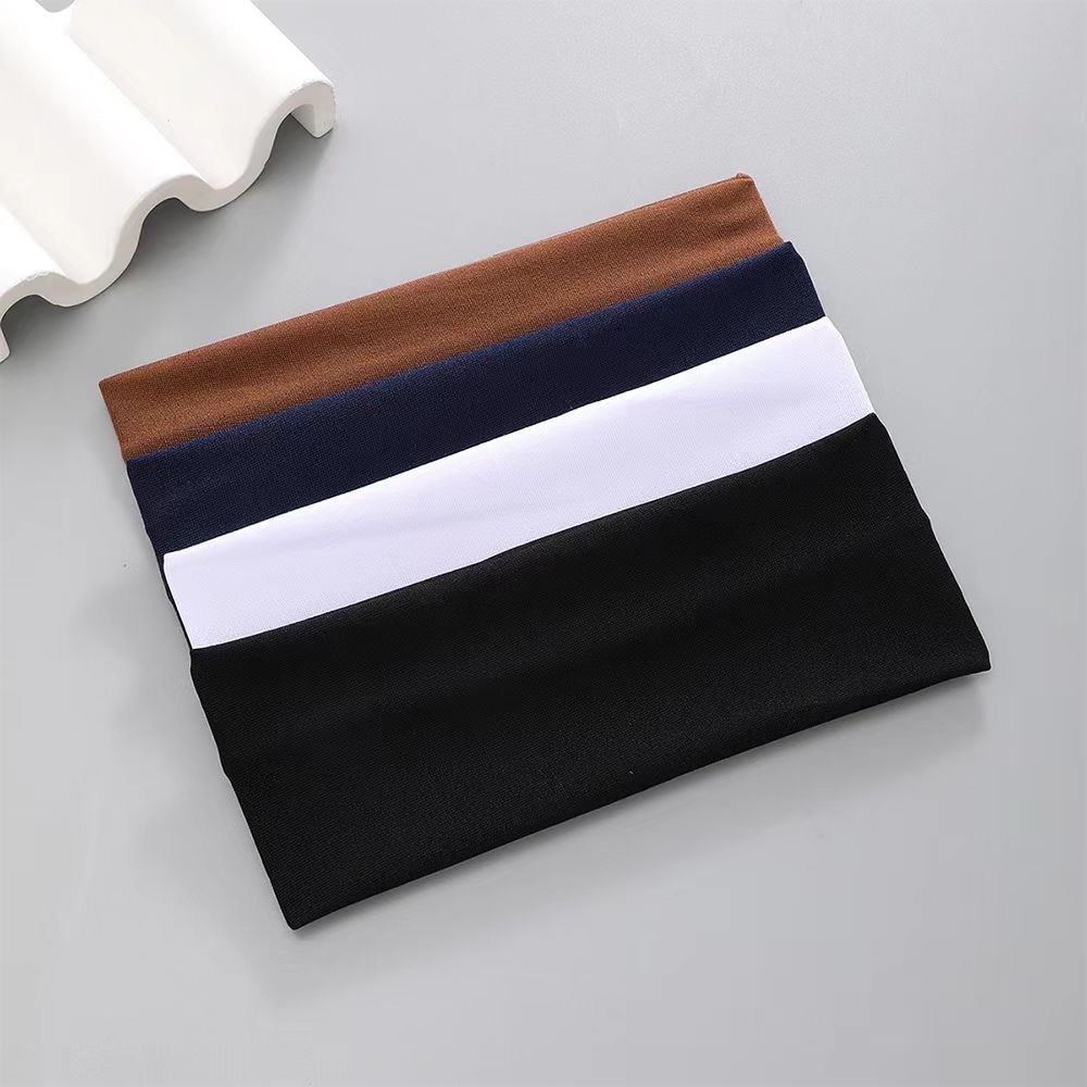 Solid Color Wide Hair Band High Elasticity Running Sports Headband Sweat-Absorbing Headscarf Yoga Hair Accessories Women
