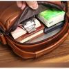 New Men's Leather Messenger Bag Mini Shoulder Bag 8-inch Trendy Men's Bag Retro First Layer Cowhide Handbag
