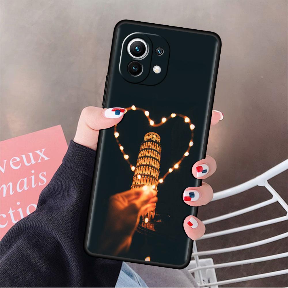 Cute Love Heart Funda Case For Xiaomi Mi 11 Lite 5G NE 11T Pro 10T 9T Note 10 12 12X 12S Ultra Soft Silicone Shell Phone Cover
