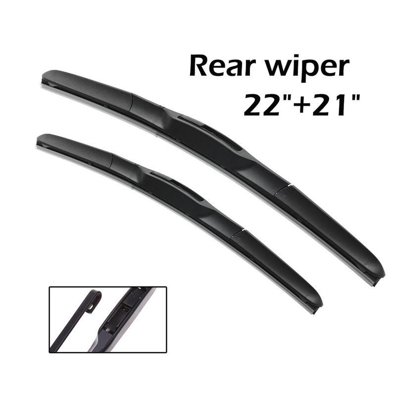 Wiper Front & Rear Wiper Blades Set For Toyota Prado 120 J120 2002 03 04 05 06 07-2009 Windshield Windscreen Window 22"+21"+16"