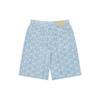 MLB New York Yankees Floral Embroidered Logo Casual Shorts Unisex shorts Light-Blue 3LDPM0243-50BLL