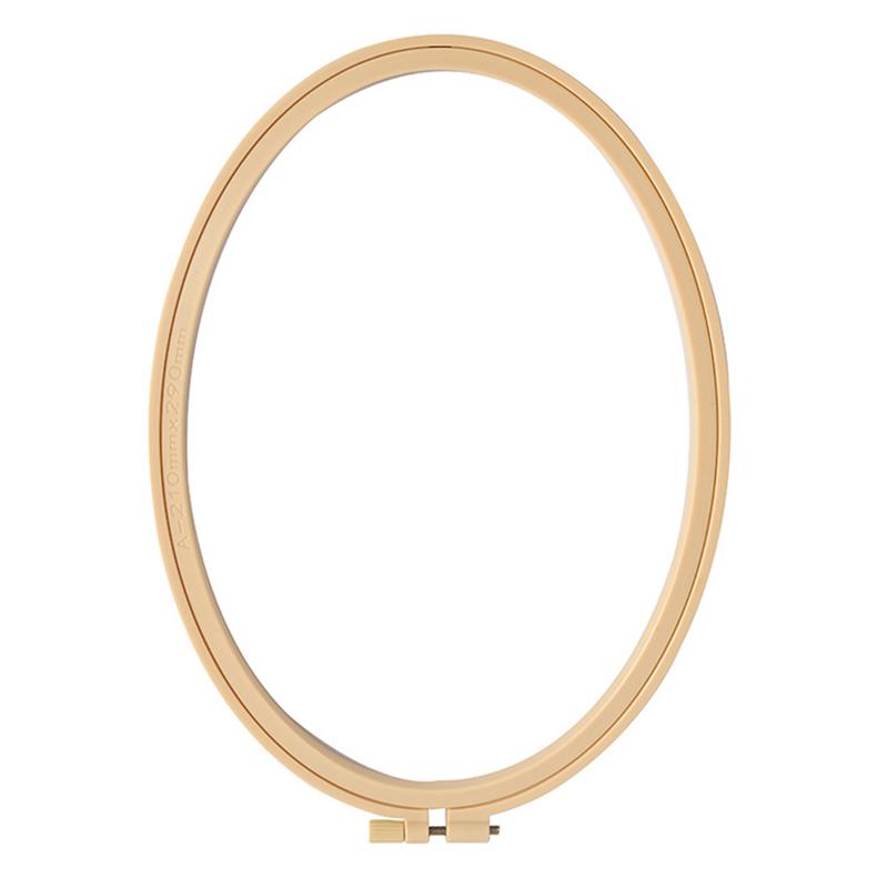 1 Pcs Elliptic Embroidered Stretch Embroidery Hoops Tool Embroidery Cross-Stitch Plastics Frame Hoop Circle Embroidery Shed DIY