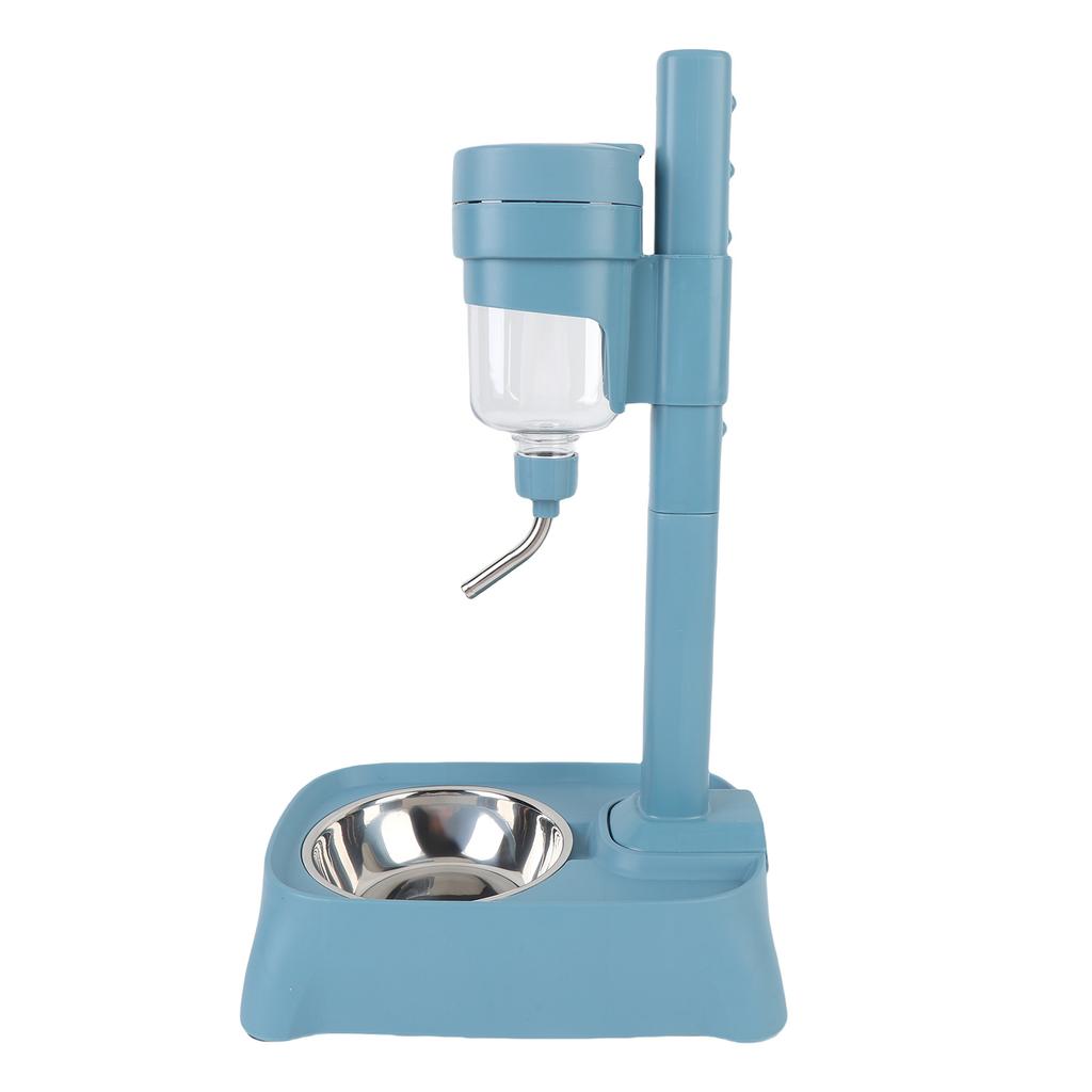 Stående vattendispenser för husdjur med skål i rostfritt stål, hög höjd, katt, hund, vattenmatare, automatisk vattendispenser för husdjur, 500 ml