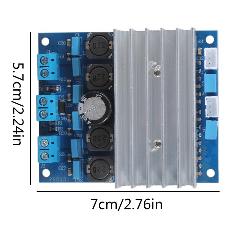 TDA7492 Digital Power Amplifier Board 2x50W Class D High-power Sound Speaker Amplifier Transceiver Module with Heatsink