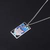 Demon Slayer Ghost Blade Pendant Anime Necklace Choker Cartoon Cosplay Jewelry