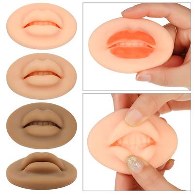Microblading Lip Blush 3D Ćwiczenie Usta Otwarte Miękka Silikonowa Skóra Dla Artystów Makijażu Permanentnego
