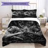 Ferocious Beast Pattern Bedding Uilt Set Uilt Cover Pillowcase Home Decoration Birthday Gift (1 * Duvet Cover + 2 * Pillowcase Without Core)