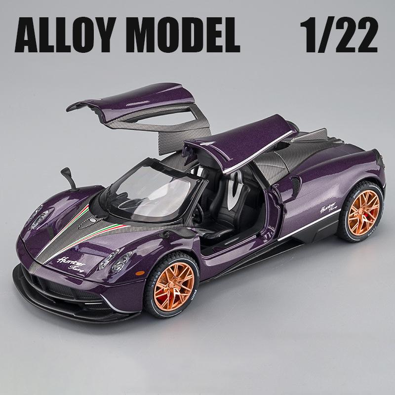 1/24 Pagani Huayra Dinastia Supercar Alloy Car Die-casting Model Sound and Light Car Model Toy Collection Children Gift