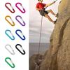 5Pcs Aluminum Alloy Spring Snap Hooks Carabiner Clips Outdoor Camping Multi-Tool