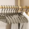 Haushalt Transparenter Nahtloser Kleiderbügel, Halbkreisförmiger Nahtloser Anti-Schulterecken-Wäscheständer, Rutschfest für Wohnheim