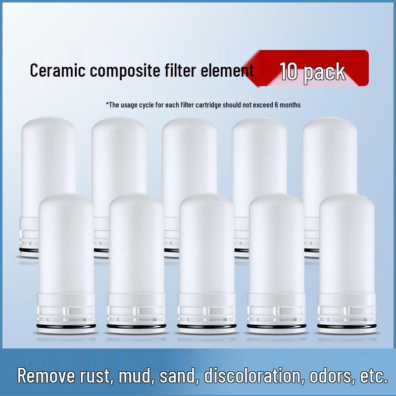 Universal Ultrafiltration Anti-Scale Faucet Water Filter Cartridge - Washable Kitchen Tap Accessory