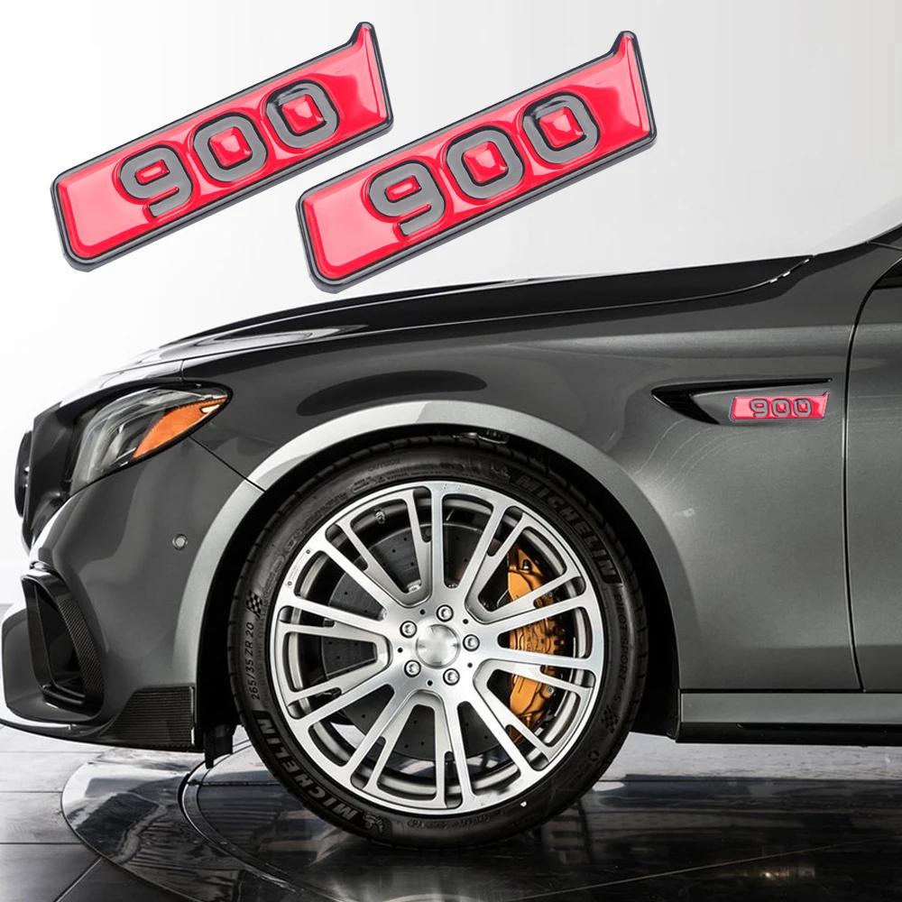 2pcs Red 800 Wing Side Sticker 900 700 Fender Sticker For Brabus Mercedes AMG G800 G900 W464 W463 G63 G65 Brabus Fender Sticker