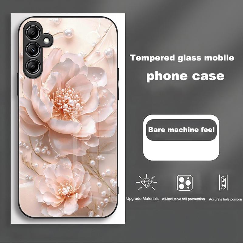 For Samsung Galaxy A56 Case SM-A566B Fashion Painted Cover Tempered Glass Case For Samsung A16 A26 A36 Galaxy A56 5G Shell Coque