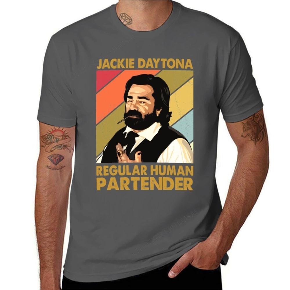 Retro Jackie Daytona Regular Human Partender Geschenk Weihnachten T-Shirt Sportfans T-Shirts niedliche Kleidung Herren T-Shirts