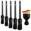 Six-Piece Car Interior Detailing Brush Set with Soft Bristles for Dusting and Cleaning Gaps and Air Vents