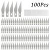 Engraving Knife Blades Metal Scalpel Knife 100/50/20Pcs Wood Carving Knife Blade Replacement Surgical Sculpture Cutting Tools
