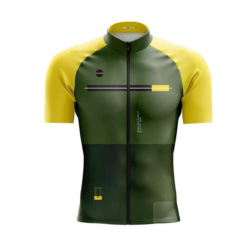 Gobikful Ensemble Maillot de Cyclisme Manches Courtes Vêtements de Vélo 2026 Été Homme Bleu Maillot VTT Ciclismo Ensemble Cuissard à Bretelles Vélo