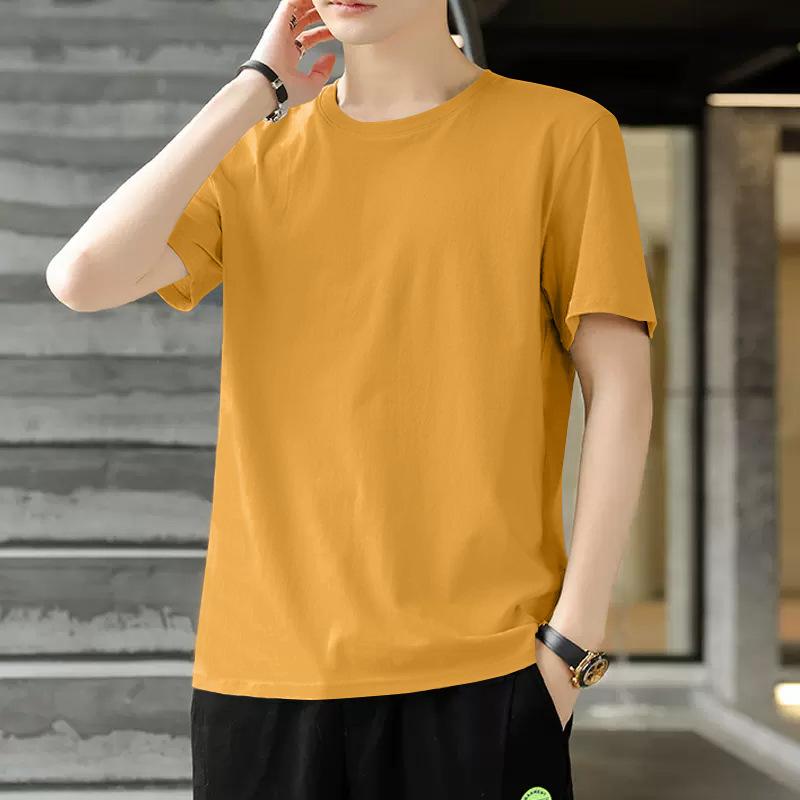Men's Short Sleeve Crew Neck T-Shirt Soft Casual Daily Wear Basic Top