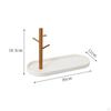 Branch Stand Tray Tabletop Key Jewelry Raised Edges Black