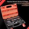 40-Piece Star and Hex Bit Socket Set for Auto Repair and Maintenance