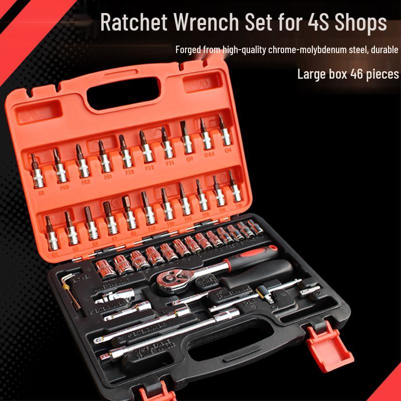 40-Piece Star and Hex Bit Socket Set for Auto Repair and Maintenance