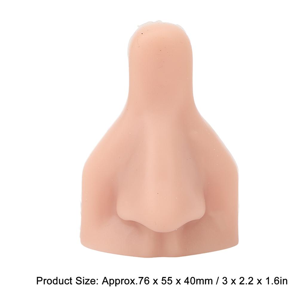 Nose Model Soft Flexible Reusable Simulation 3PCS 3D Silicone Nose Model for Practice Teaching Silicone Prosthetic Nose