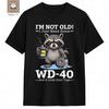 Moda Unisex Verano Manga Corta Búho No Soy Viejo Solo Necesito WD40 Un Poco de Cinta Adhesiva Camiseta Gráfica Camisetas Gráficas Casuales