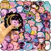 10/30/50pcs Kawaii Cute Neon Axolotl Stickers Cartoon Colorful Graffiti Decals DIY Stationery Phone Notebook Sticker Decoration