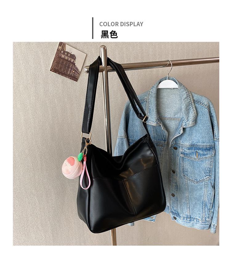 Premium sense large capacity tote bag fashion shoulder bag popular simple messenger bag women's 2024 commuter women's bag