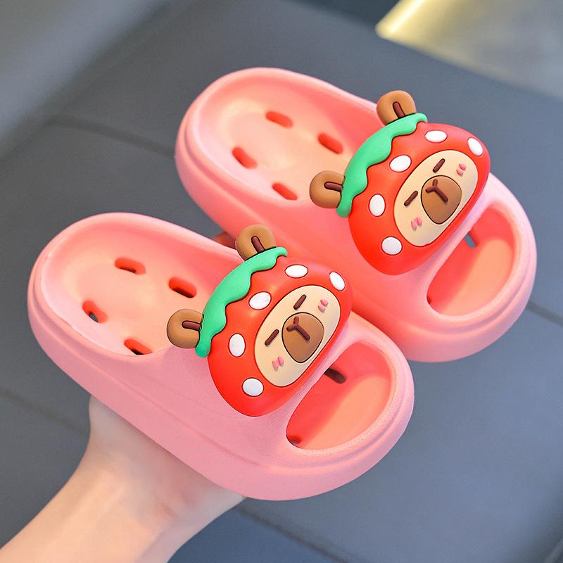 Summer Children's Water-Resistant Sandals Boys and Girls Non-Slip Soft Cushioning Parent-Child Quick-Dry Kids Bath Sandals