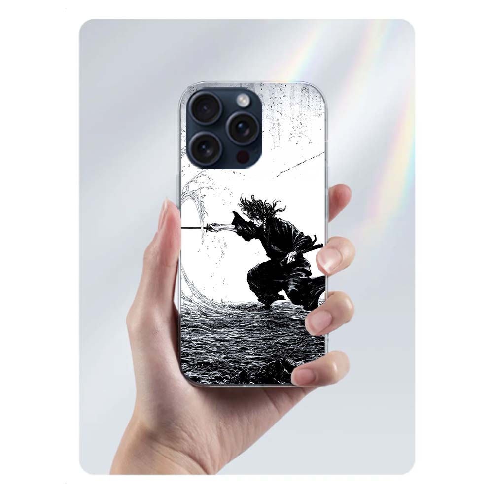 Manga Vagabond Clear Phone Case For Iphone 17 Air 16 Pro Max 15 Pro 14 Plus 17E 16E 11 13 12 Mini Cover Cases Fundas Cell TPU Ca