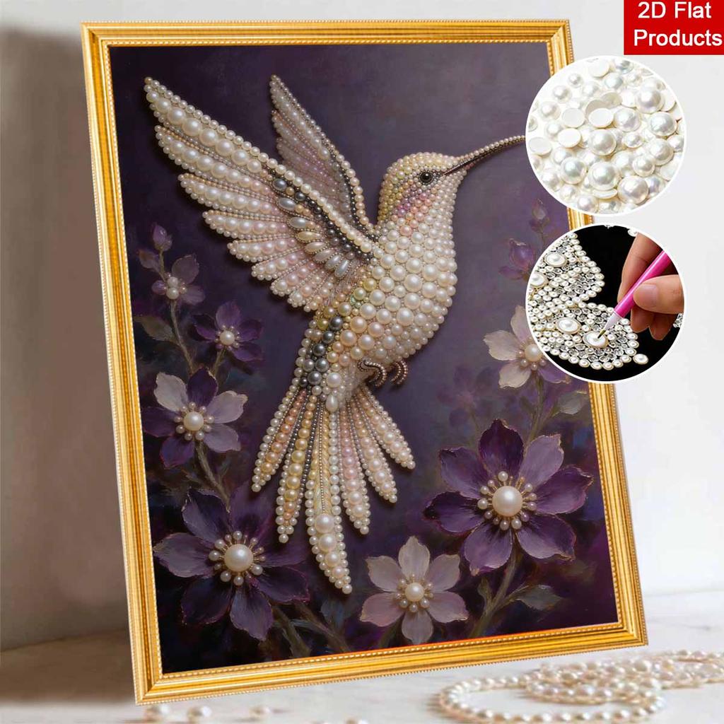 DIY 3D Pearl Diamond Painting Art Set Home Decor Hummingbird Art Set Wall Art