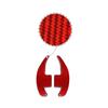 Red Carbon Fiber Car Steering Wheel Paddle Shifter Extend For Mustang 2015-