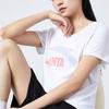 Anta Life Series Logo Print Round Neck Short Sleeve T-Shirt Women Tops Pure-White 962328120-4
