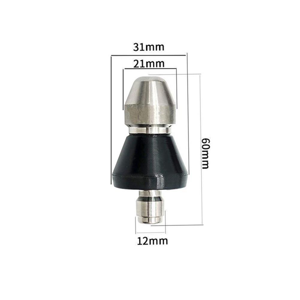 5000 PSI Sewer Jetter Pressure Drain Jetter Hose Nozzle For 1/4 Pressure Washer