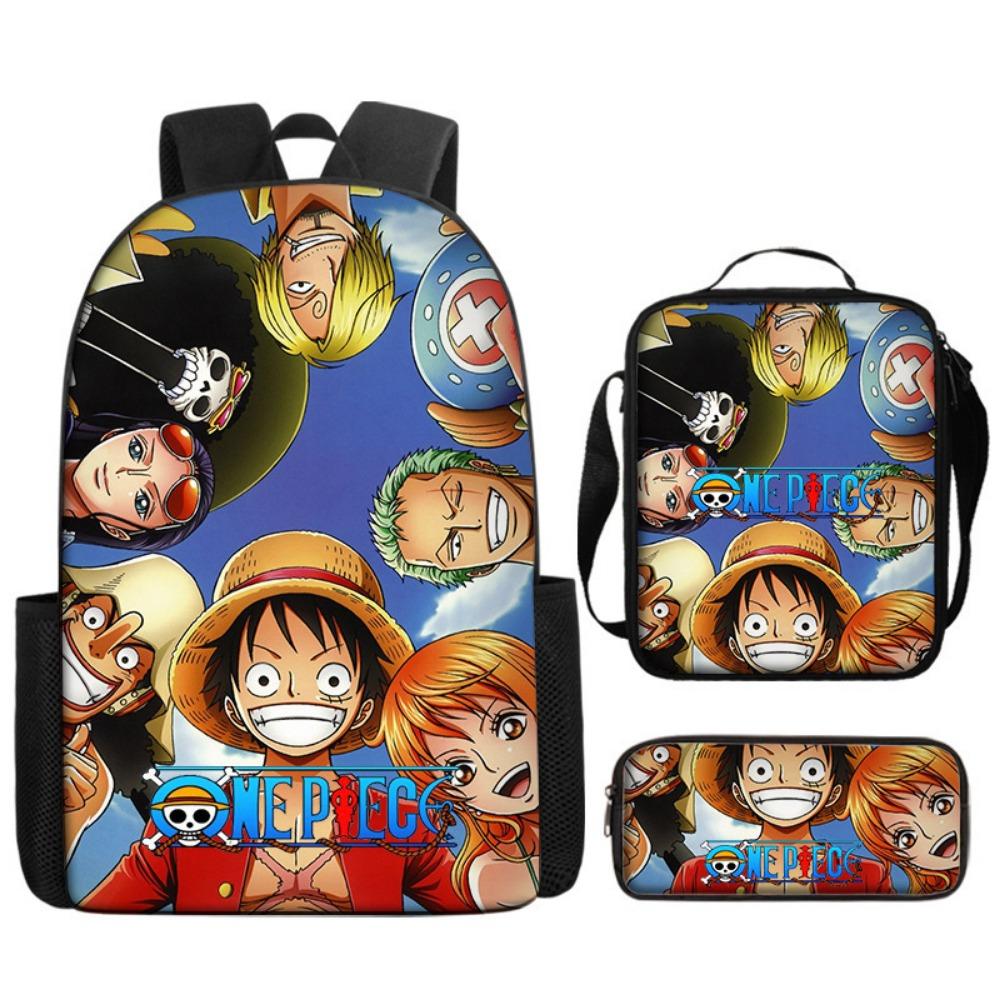 ONE PIECE onepiece backpack student schoolbag cartoon children Luffy animation expansion