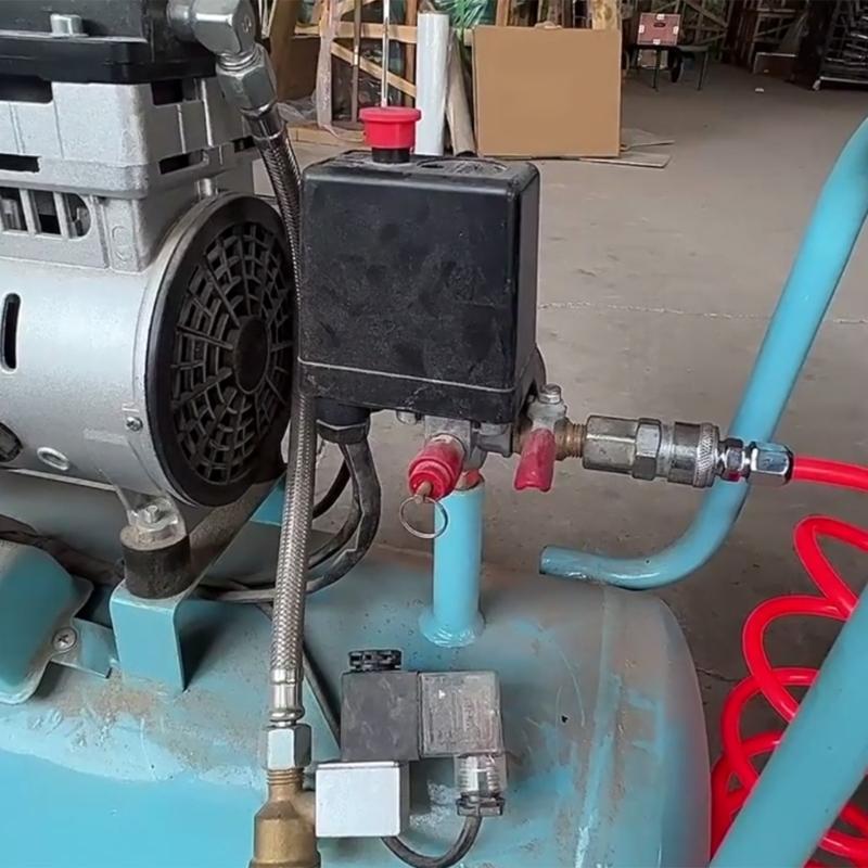 High Cycle 100000 Electrical Life Pressure Control Valves with G1/4 Thread Designs Double Pressure Gauge Valves Assembly
