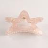 Hair Claw Hollow Five-Pointed Star Shape Hair Clip Medium Size Back Head Shark Hair Claw Anti-slip Teeth Strong Grip Hair
