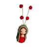Marys Statue Car Interior Decoration,Virgin Marys Crochet Charm Religious Figurines Hanging Decors Spiritual Blessing Gift