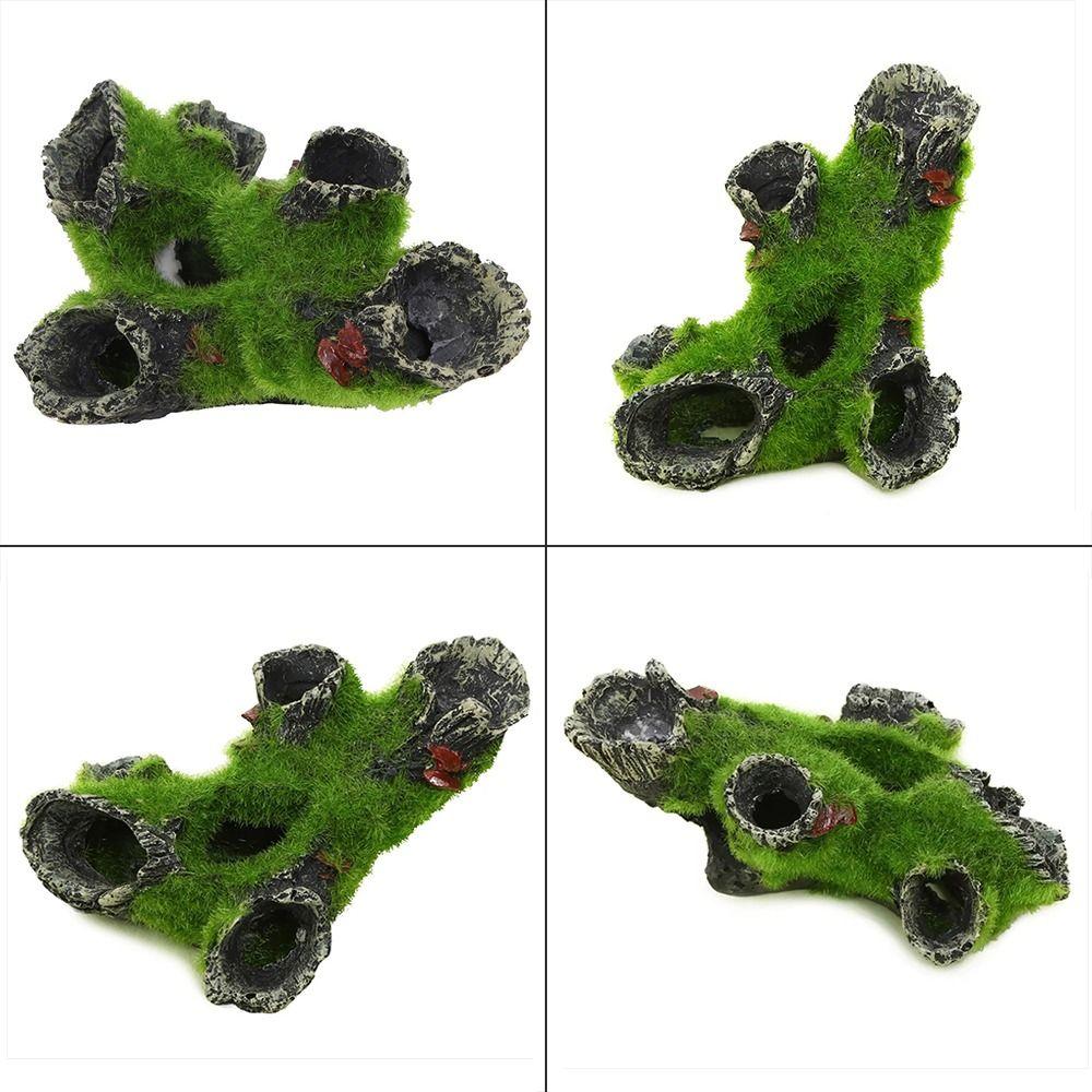 Resin Shrimp Breeding Hiding Cave Crafts Arts Decorative Props Fish Tank Tree House Simulation Fish Shrimp Cave Shelter Aquarium
