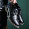 Fashion Vintage Men's Leather Shoes Casual Shoe Outdoor Workwear Men's Shoes British Style Single Botines Para Hombres Zapatillas Male